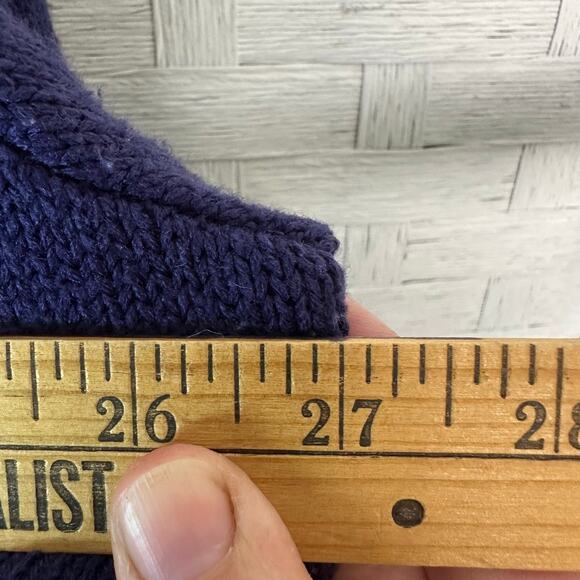 Lane Bryant womens sweater purple knit decorative yolk feminine Wither plus size - Picture 7 of 8